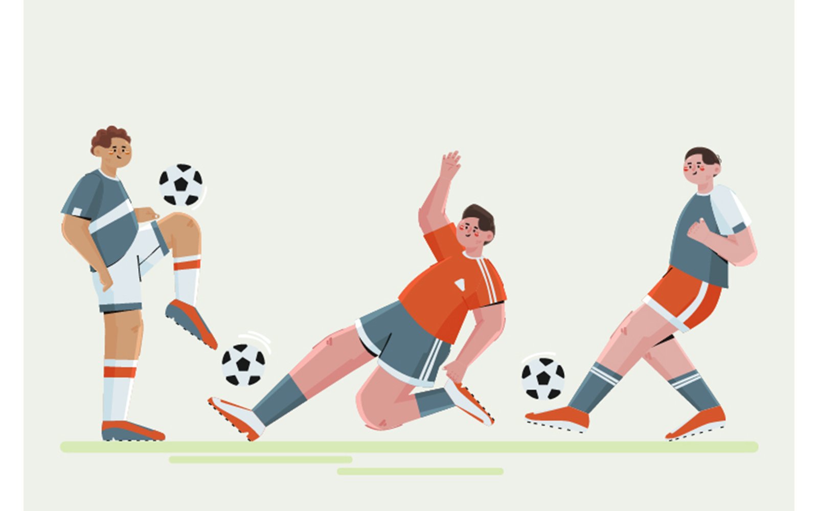 Kit Graphique #349331 Joueur Football Web Design - Logo template Preview
