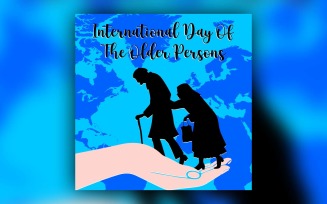 International Day of The Older Person Social Media Post Design