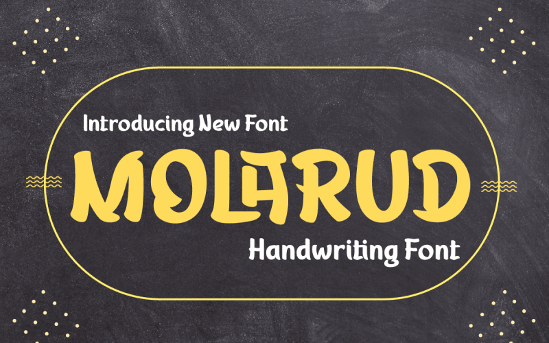 MOLARUD | Handwriting Display Font