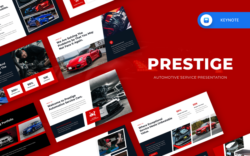 Prestige - Automotive Service Keynote Template