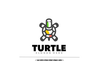 Turtle line simple design logo