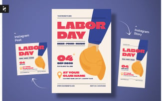 US Labor Day Flyer Template