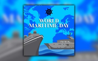 World Maritime Day Social Media Post Design