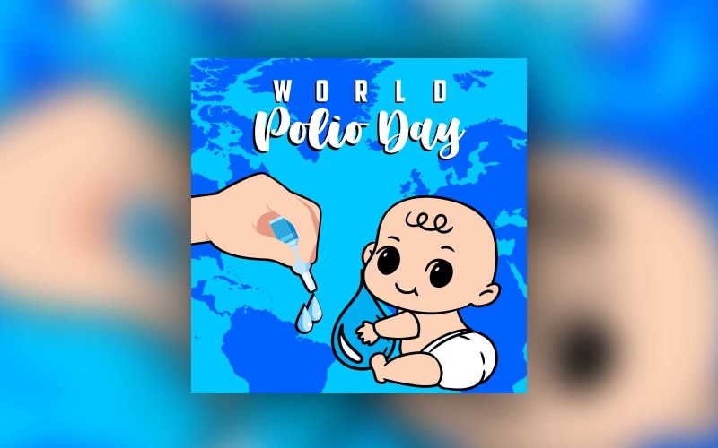 World Polio Day Social Media Post Design