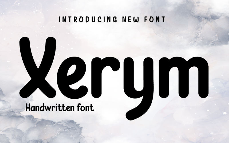 Xerym | Handwriting Display Font