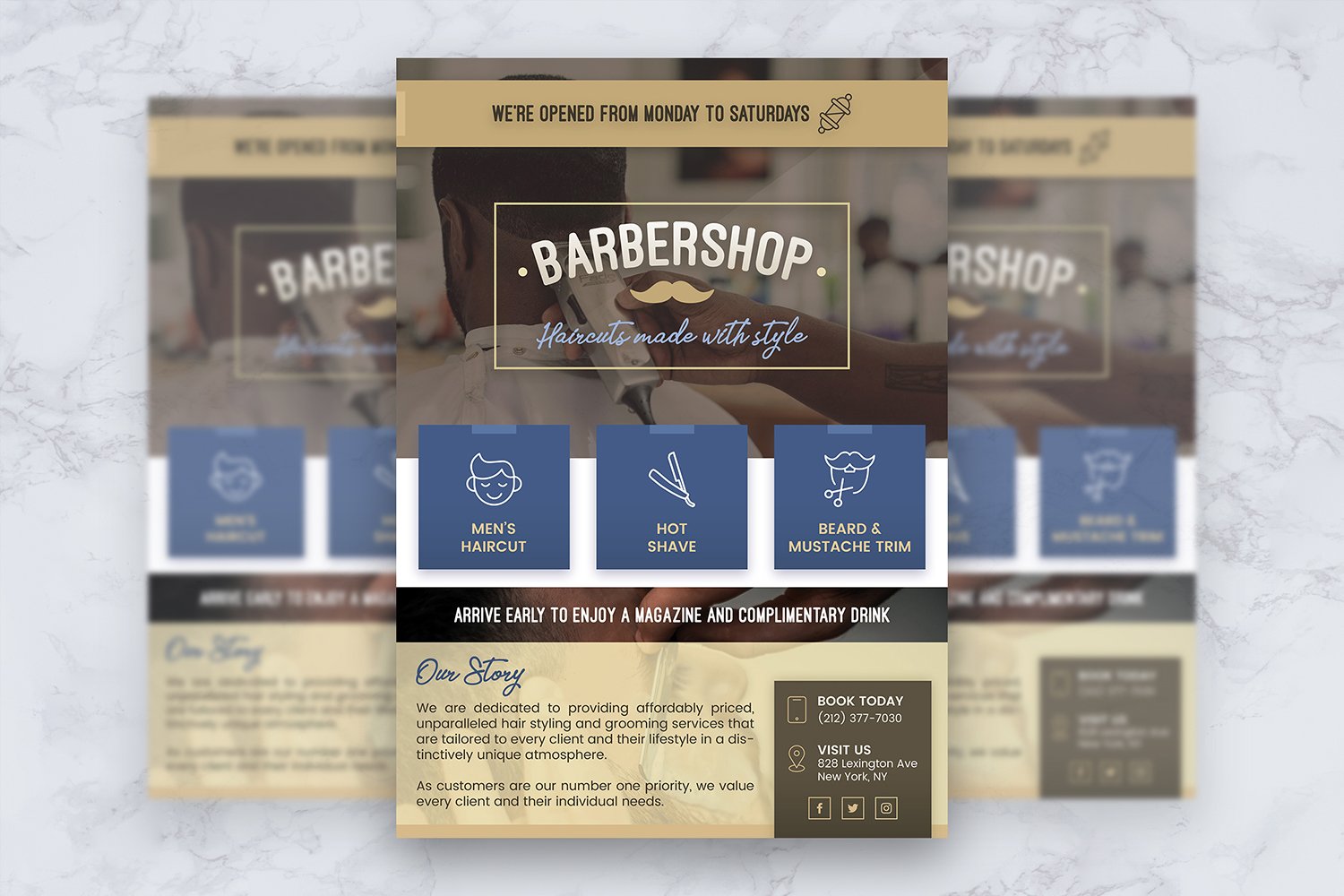 Template #349490 Barber Hair Webdesign Template - Logo template Preview