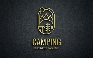 Camping Logo - Nature Landscape