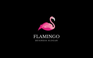 Flamingo bird logo design