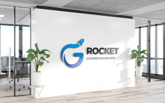 G Letter Rocket Logo Design
