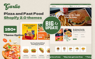 Garlic - Fast Food & Restaurant Multipurpose Shopify 2.0 Responsive Theme