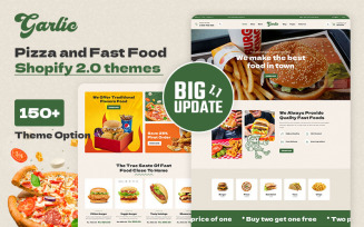 Garlic - Pizza, Restaurants & Fast Food Store Multipurpose Shopify 2.0 Responsive Theme