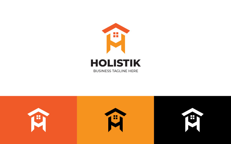 H Letter Home Real Estate Logo Design Logo Template