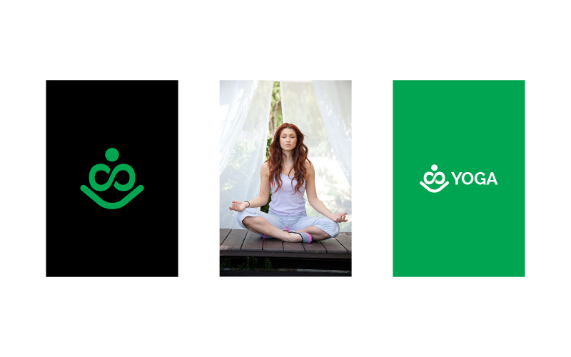Infinity Yoga Spa Logo Design Logo Template