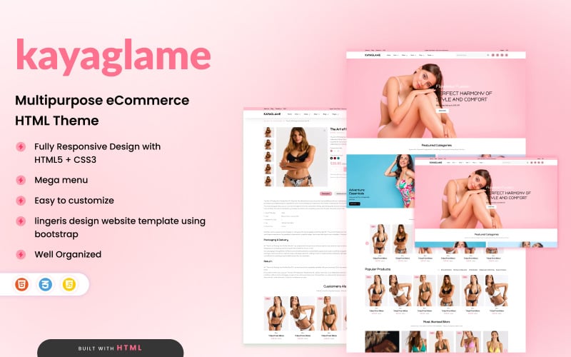 Kayaglame - Multipurpose eCommerce HTML Template Website Template