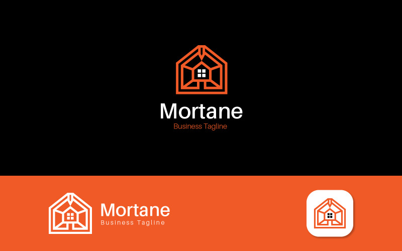 Real Estate Mortane Logo Design Logo Template