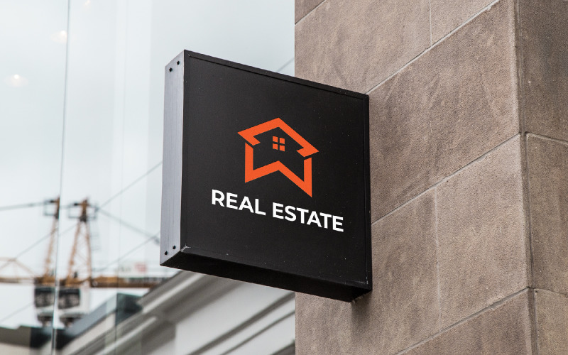 Real Estate W Letter Logo Design Logo Template