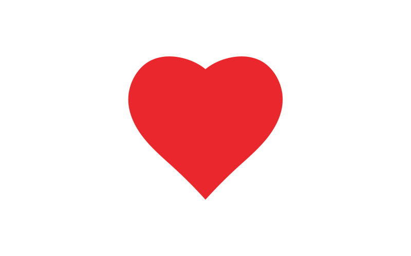 Heart love valentine element logo vector v.2 Logo Template