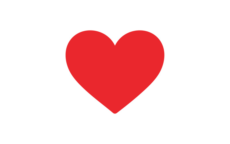 Heart love valentine element logo vector v.6 Logo Template