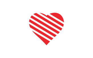 Heart love valentine element logo vector v.9