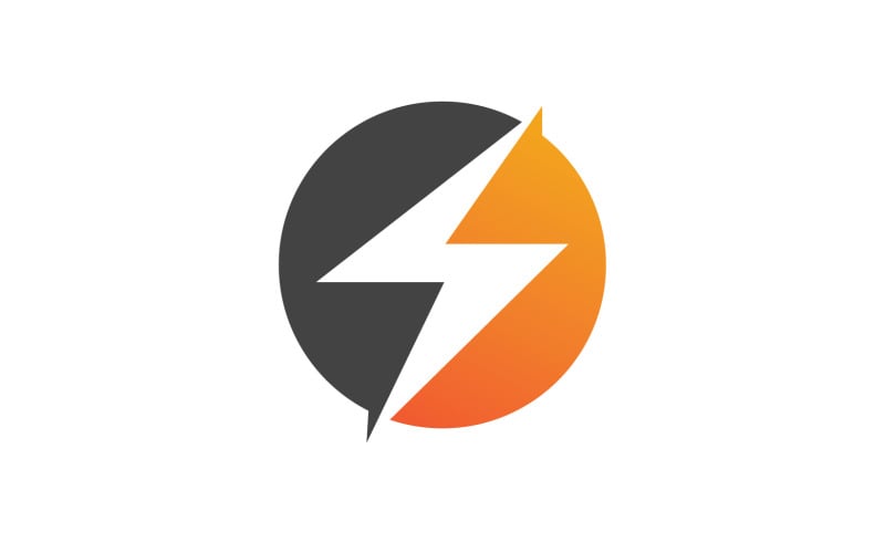 Strom thunderbolt flash lightning logo v.11 Logo Template