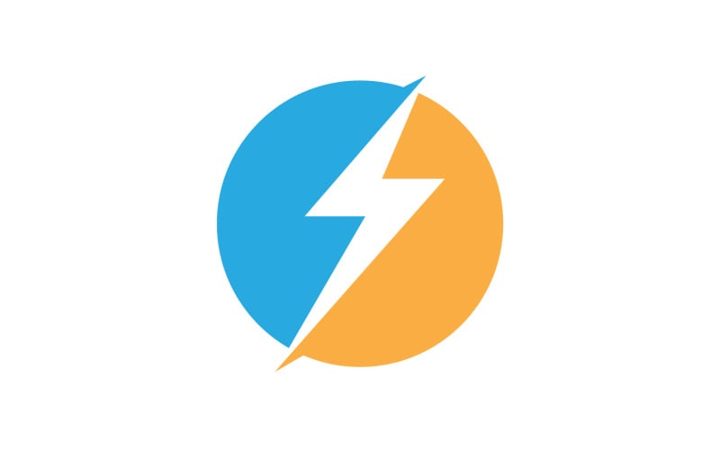 Strom thunderbolt flash lightning logo v.16 Logo Template