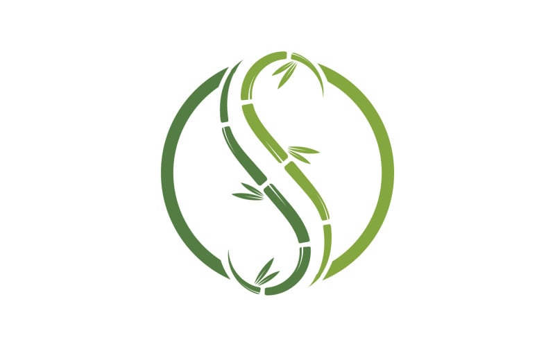 Bamboo tree logo vector v.2 Logo Template