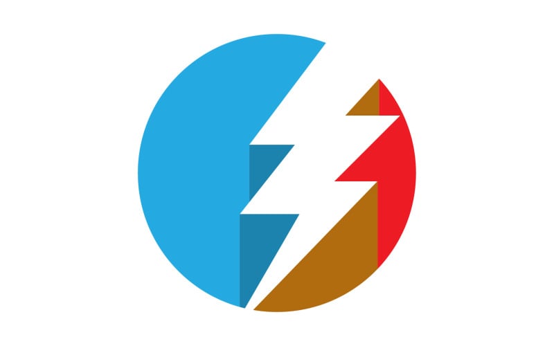 Strom thunderbolt lightning vector logo v.16 Logo Template