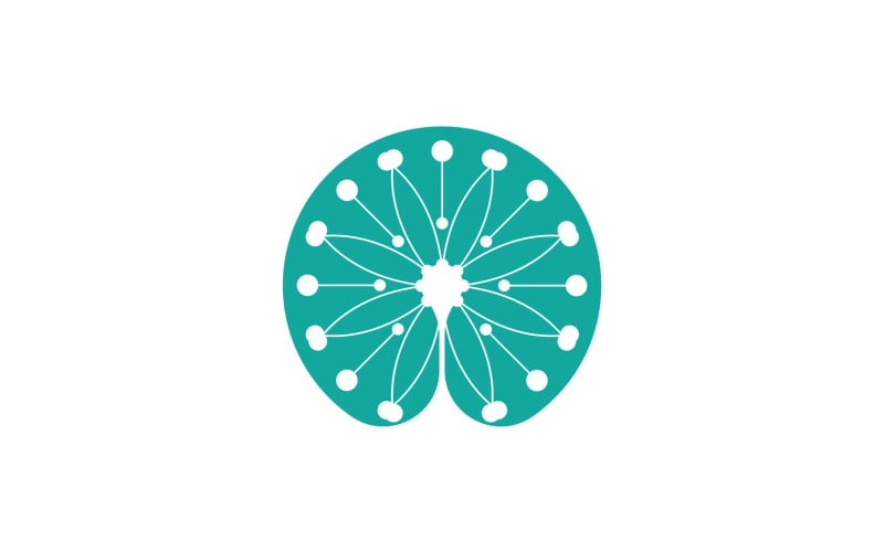 Dandelion flower beauty logo vector v.16 Logo Template