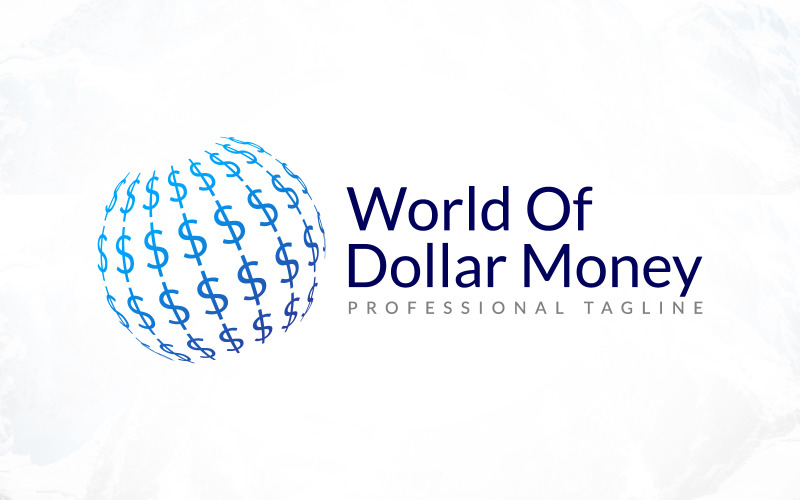 Global Currency World Dollar Money Logo Logo Template