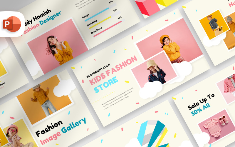 Kids Fashion Store Presentation Template PowerPoint Template