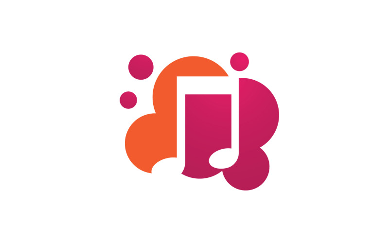 Music sound player app icon logo v.2 Logo Template