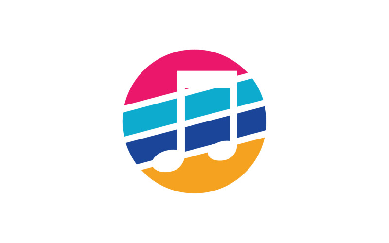 Music sound player app icon logo v.4 Logo Template