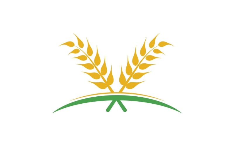 Wheat oat rice logo food v.1 Logo Template
