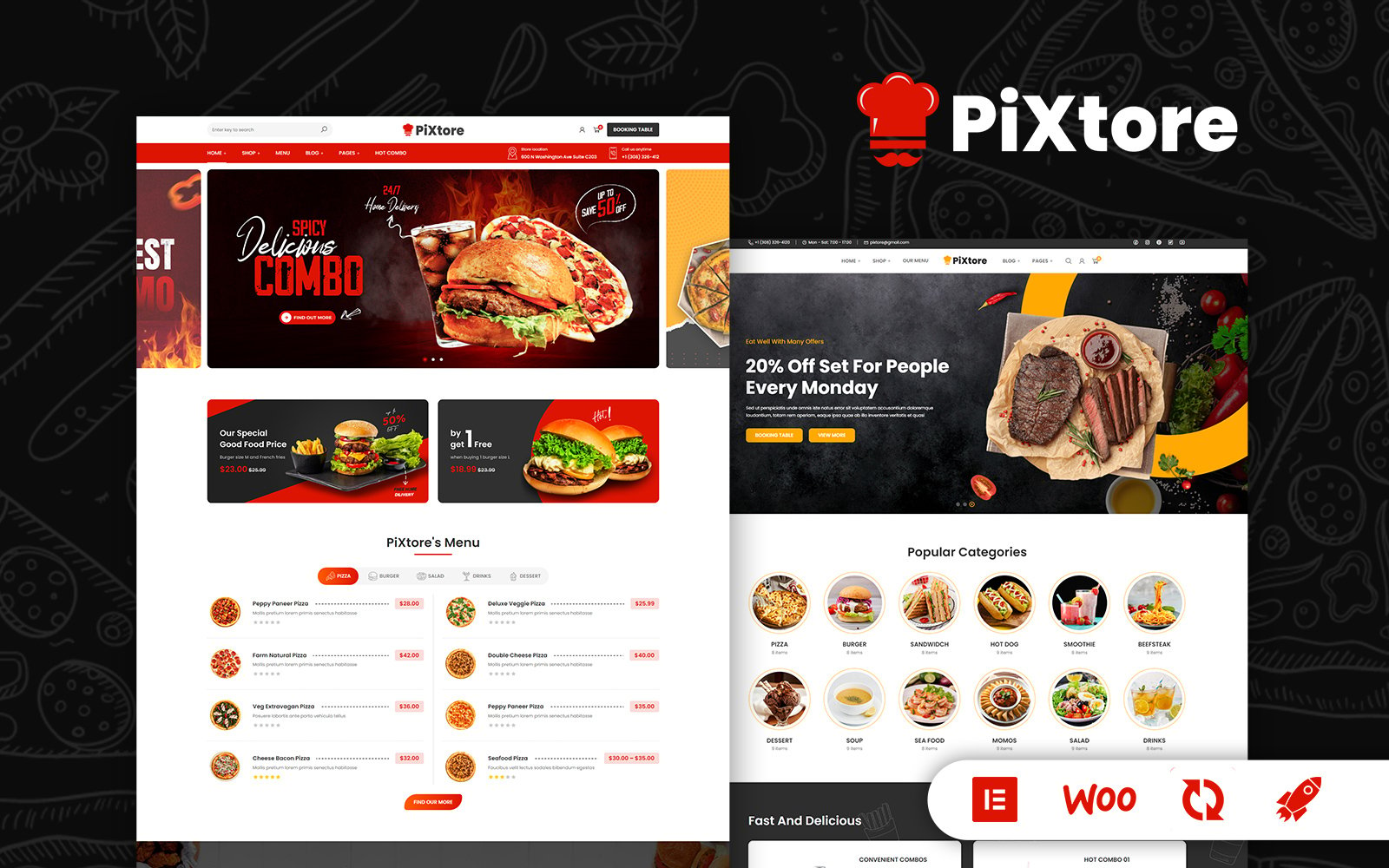 Template #349855 Burger Cafe Webdesign Template - Logo template Preview