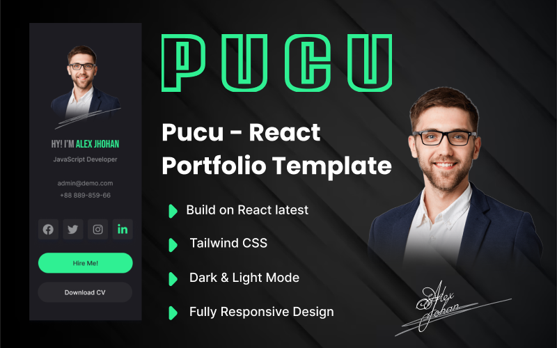 Pucu - React Portfolio Web Template