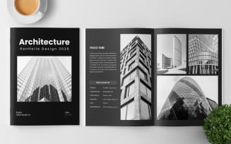 Architecture portfolio brochure layout design portfolio template design