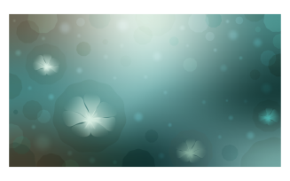 Gradient Background Image 14400x8100px In Teal Color Scheme With Flowers