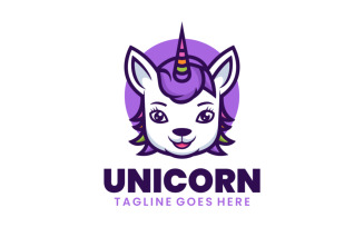 Unicorn Mascot Cartoon Logo 1