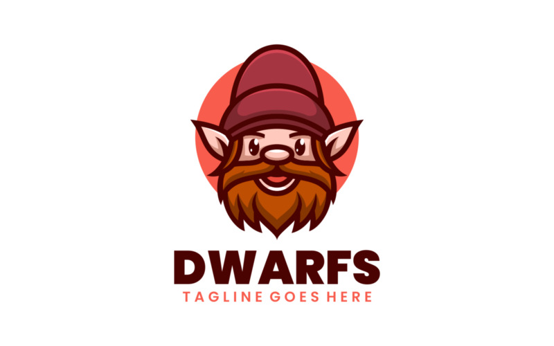 Dwarfs Mascot Cartoon Logo Logo Template