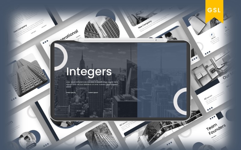 Integers - Business Google Slide Template