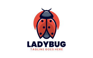 Ladybug Simple Mascot Logo 1