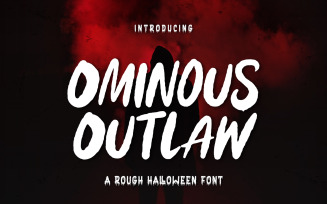 Ominous Outlaw - Rough Display Font