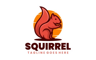 Squirrel Simple Mascot Logo 2