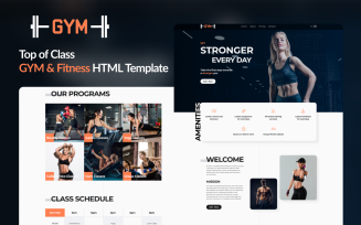 Unleash Your Potential with 'Gym' – A Cutting-Edge Fitness and Gym HTML Template