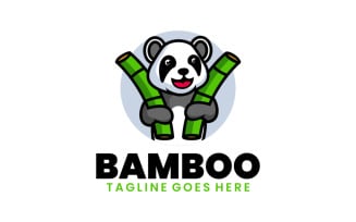 Bamboo Mascot Cartoon Logo