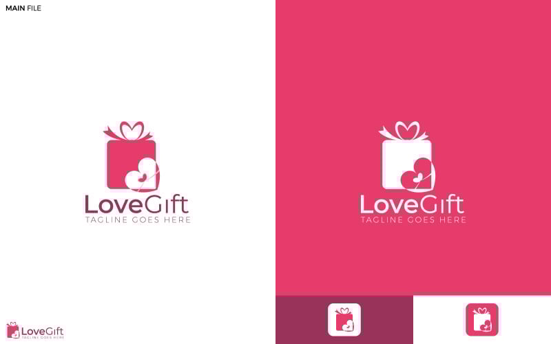 Branding Love Logo presentation, logo, logo design, business logo, logo symbol Logo Template