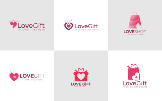Branding Love Logo presentation, pack