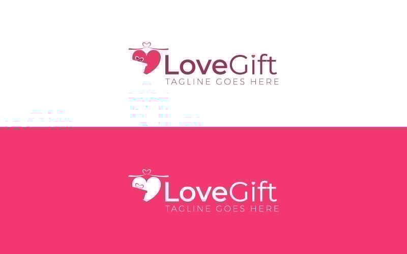 Branding Love Logo presentation Logo Template