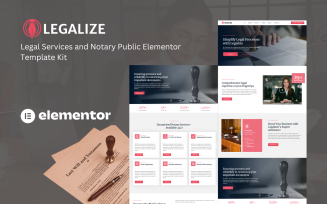 Legalize – Legal Services and Notary Public Elementor Template Kit