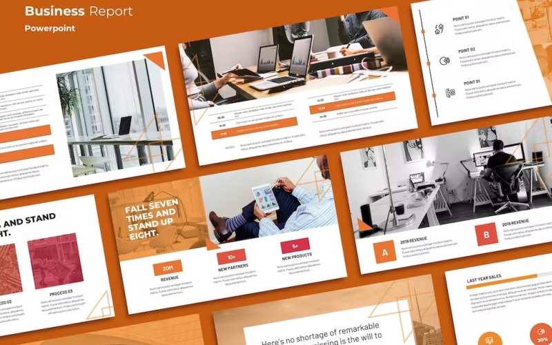 Listig - Business Report Powerpoint PowerPoint Template